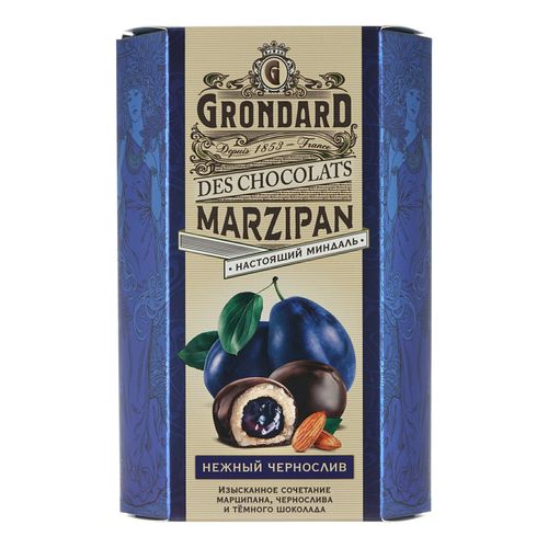Конфеты марципановые Grondard с черносливом 140 г