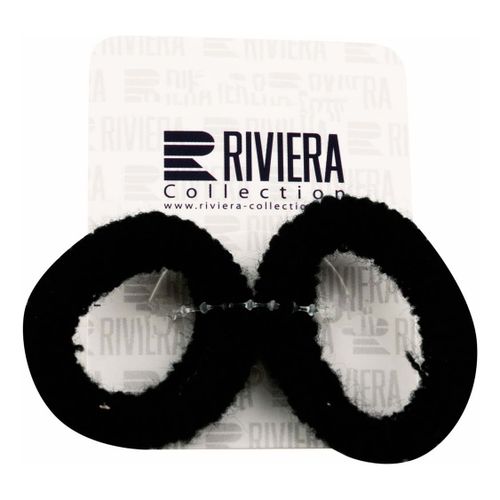 Резинки для волос Riviera Махрушки черные 2 шт