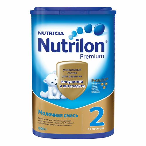 Детская смесь Nutrilon 2 Premium молочная сухая для здоровых детей с 6 месяцев БЗМЖ 800 г