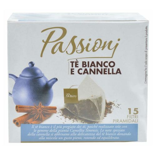 Чай белый Passioni Te Bianco e cannella с корицей 15 пирамидок 30 г
