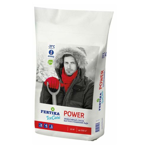 Реагент противогололедный Fertika Icecare power 10 кг