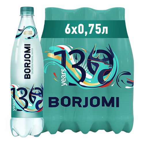 Вода минеральная Borjomi газированная лечебно-столовая 750 мл