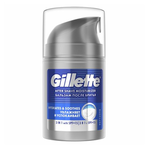 Бальзам Gillette Pro Мгновенное увлажнение 3 в 1 после бритья мужской 50 мл
