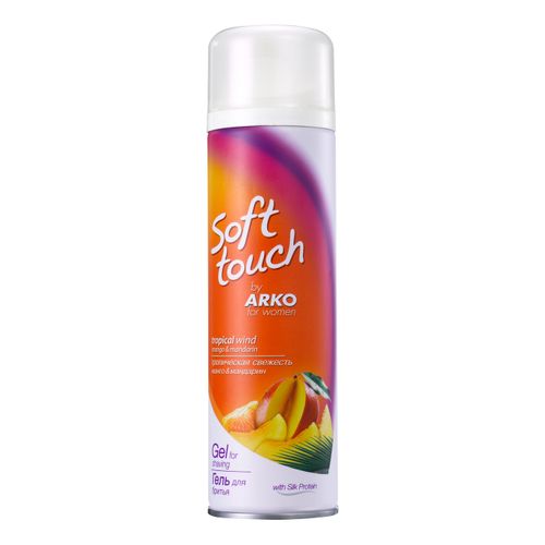 Гель Arko Soft Touch для бритья женский Тропическая свежесть для чувствительной кожи 200 мл