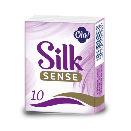 Носовые платочки Ola! Silk Sense Compact 3 слоя 10 шт