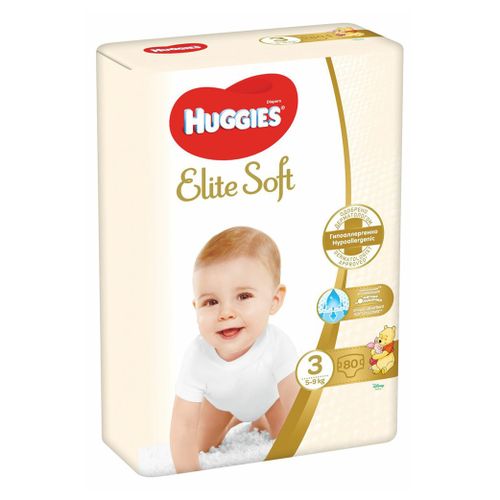 Подгузники Huggies Elite Soft 3 (5-9 кг) 80 шт