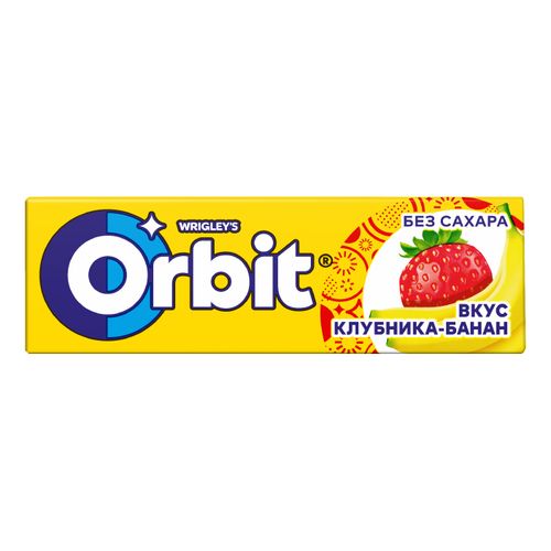 Жевательная резинка Orbit клубника-банан 13,6 г