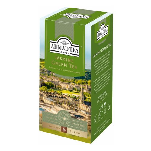 Чай зеленый Ahmad Tea Jasmine Green с жасмином в пакетиках 2 г х 25 шт
