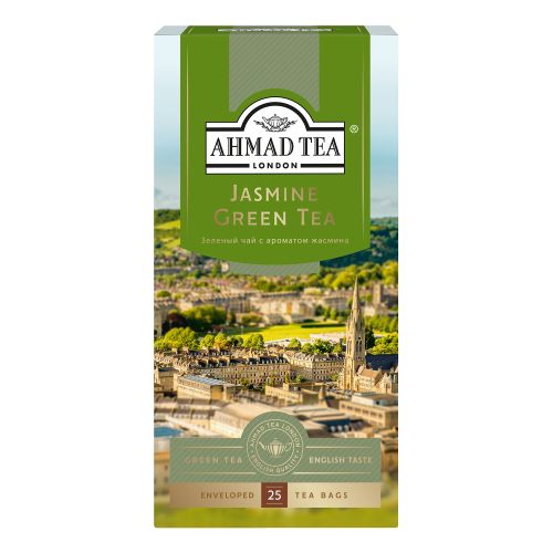 Чай зеленый Ahmad Tea Jasmine Green с жасмином в пакетиках 2 г х 25 шт