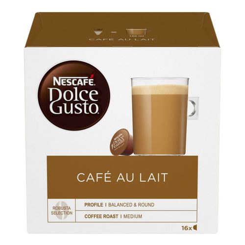 Кофе Nescafe Dolce Gusto Cafe Au Lait в капсулах 10 г х 16 шт