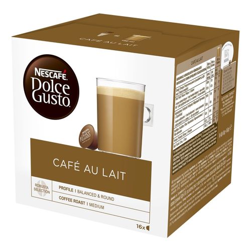 Кофе Nescafe Dolce Gusto Cafe Au Lait в капсулах 10 г х 16 шт
