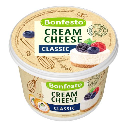 Сыр мягкий Bonfesto Cream Cheese 70% БЗМЖ 500 г