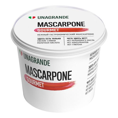 Сыр мягкий Unagrande Mascarpone Gourmet 80% 500 г