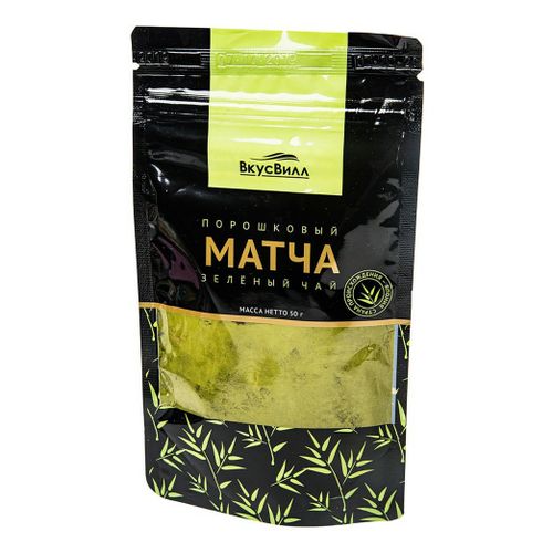 Чай зеленый ВкусВилл Матча растворимый 50 г