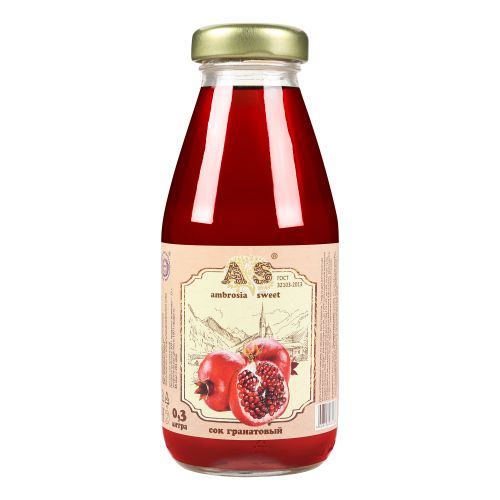Сок Ambrosia Sweet Гранатовый 330 Мл - Купить С Доставкой На Дом В.