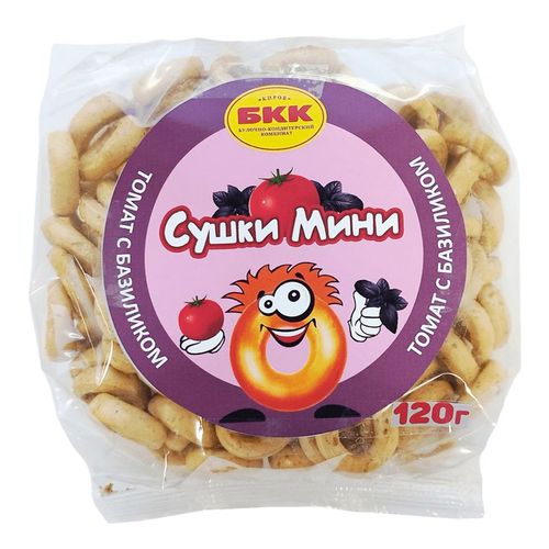 Сушки БКК с томатом и базиликом 120 г купить для Бизнеса и офиса по ...