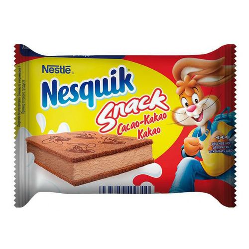 Пирожное Nestle Nesquik бисквитное с какао и молочным кремом 26 г