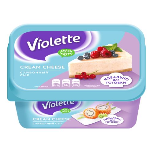 Сыр творожный Violette Cream сливочный 70% 400 г