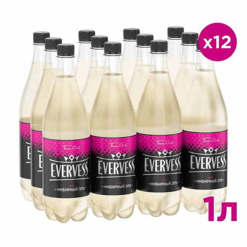 Газированный напиток Evervess Имбирный эль 1 л x 12 шт - купить с ...