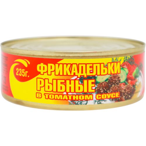Фрикадельки рыбные Хорошие консервы в томатном соусе 235 г