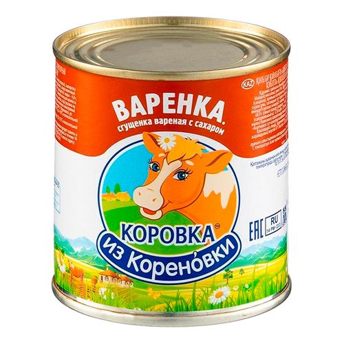 Сгущенка Коровка из Кореновки вареная с сахаром 8,5% СЗМЖ 370 г