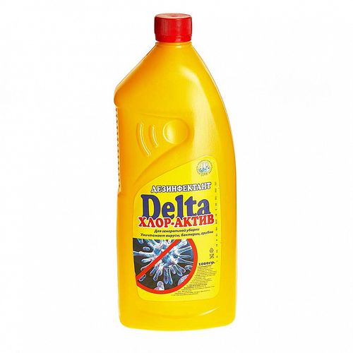 Моющее средство Delta Дезинфектант Актив-хлор для генеральной уборки универсальный 1 л