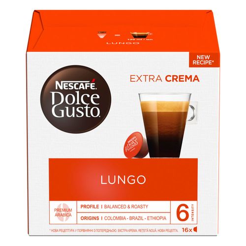 Кофе Nescafe Dolce Gusto Lungo в капсулах 16 шт 104 г