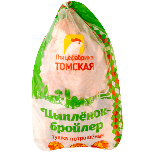 Тушка цыпленка-бройлера Птицефабрика Томская 1 сорт охлажденная ~1,5 кг