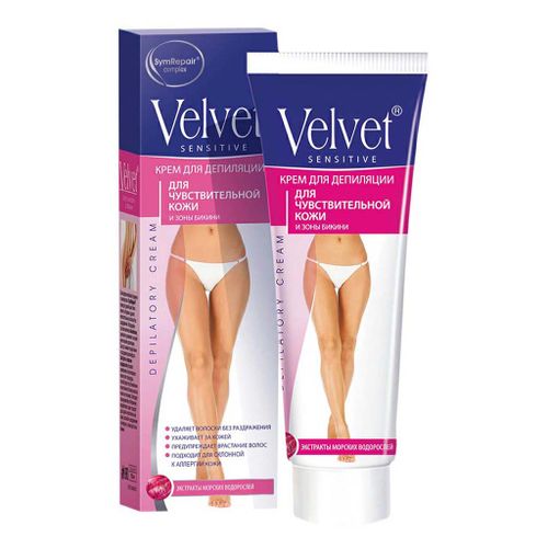 Крем для депиляции Velvet Delicate для чувствительной кожи деликатных зон 100 мл