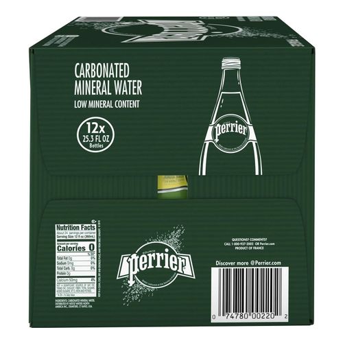 Вода минеральная Perrier газированная 750 мл x 12 шт - купить с ...