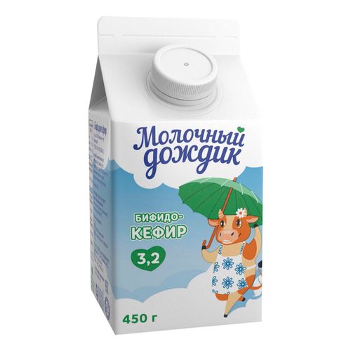 Бифидокефир Молочный Дождик 3,2% БЗМЖ 450 мл