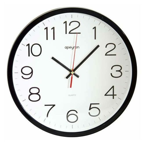 Часы настенные Apeyron Офис 30 см черные