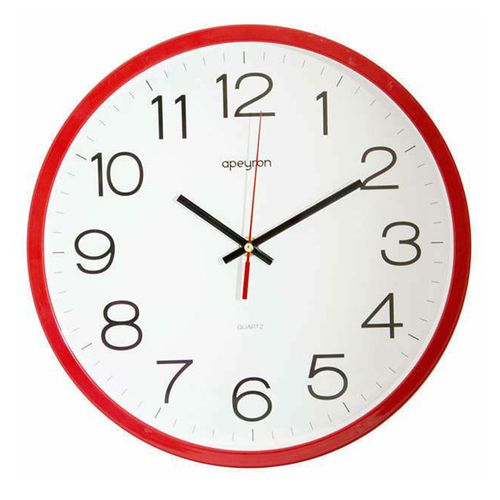 Часы настенные Apeyron Офис 30 см красные