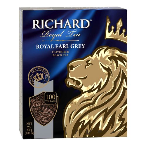 Чай черный Richard Royal Earl Grey в пакетиках 2 г х 100 шт