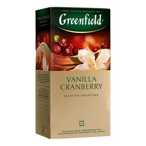 Чай черный Greenfield Vanila Cranberry в пакетиках 1,5 г х 25 шт