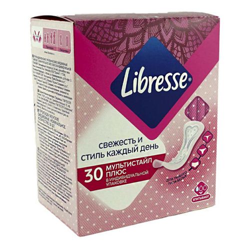 Прокладки ежедневные Libresse Dailyfresh Plus Multistyle 30 шт