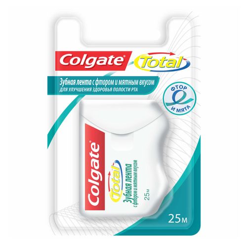Зубная нить Colgate Total с мятным вкусом 25 м
