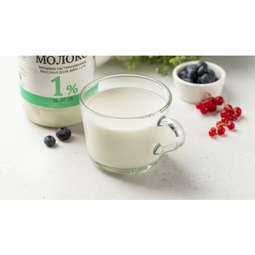 Молоко 1% пастеризованное 900 мл ВкусВилл БЗМЖ
