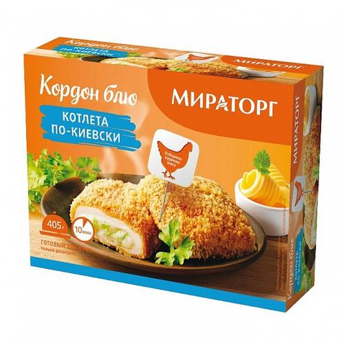 Котлеты куриные Мираторг по-киевски замороженные 405 г