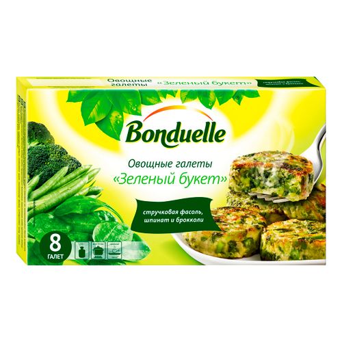Галеты овощные Bonduelle Зеленый букет замороженные 300 г