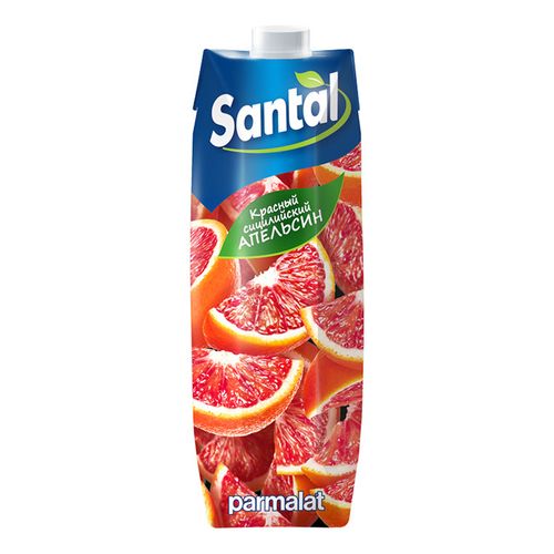 Напиток сокосодержащий Parmalat Santal Красный сицилийский апельсин 1 л