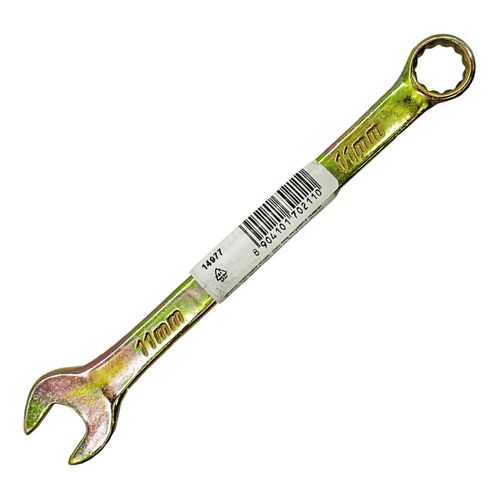 Ключ Сибртех комбинированный желтый цинк 11 мм