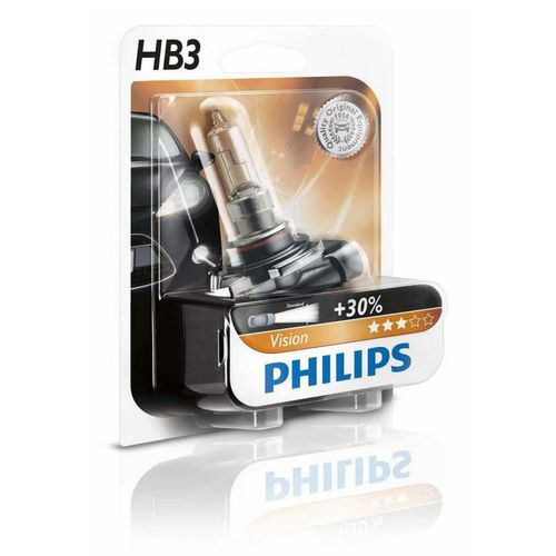Лампа автомобильная Philips Vision галогеновая HB3 12V 65W P20D