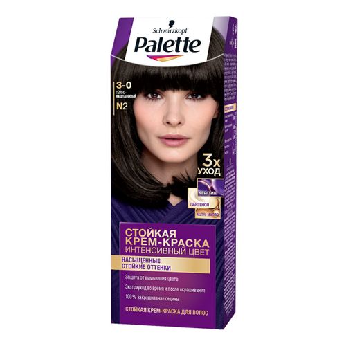 Крем-краска для волос Palette темно-каштановый N2 110 мл
