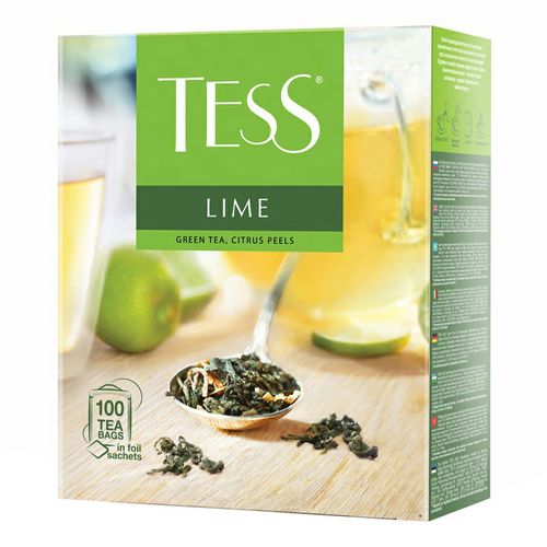 Чай зеленый Tess Lime в пакетиках 1,5 г х 100 шт