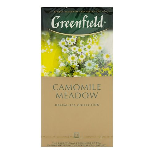 Чай травяной Greenfield Camomile Meadow с ромашка-шиповник-мелисса и ароматом личи пакетированный 1,5 г х 25 шт
