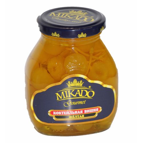 Вишня Mikado Коктейльная желтая в сиропе 314 г