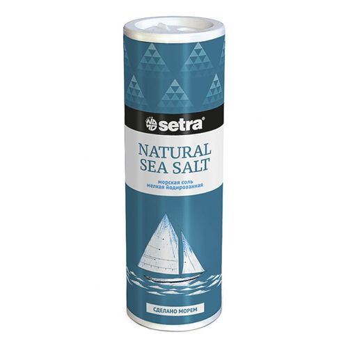 Соль морская Setra пищевая йодированная мелкая 250 г