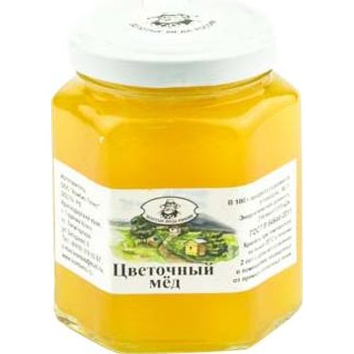 Мед Золотые меда России цветочный натуральный 250 г