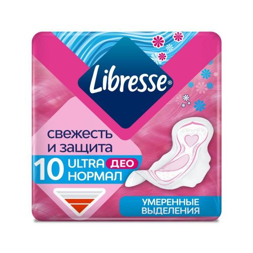Прокладки Libresse Ultra Normal Deo с мягкой поверхностью 10 шт купить ...